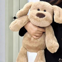 HKM-7454525 Khaki Plush Milk Dog Toy for Infants (0-3 Years) - 55cm Soft Doll