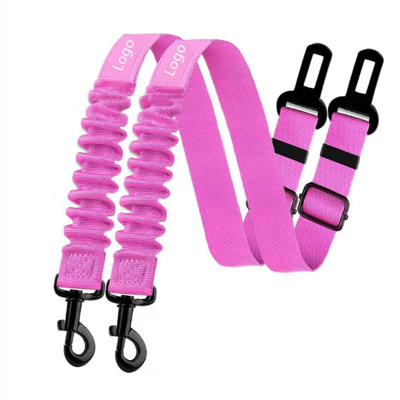HKM-7454653 Retractable Dog Rope Leash for Two Dogs - Durable Nylon, Multiple Colors