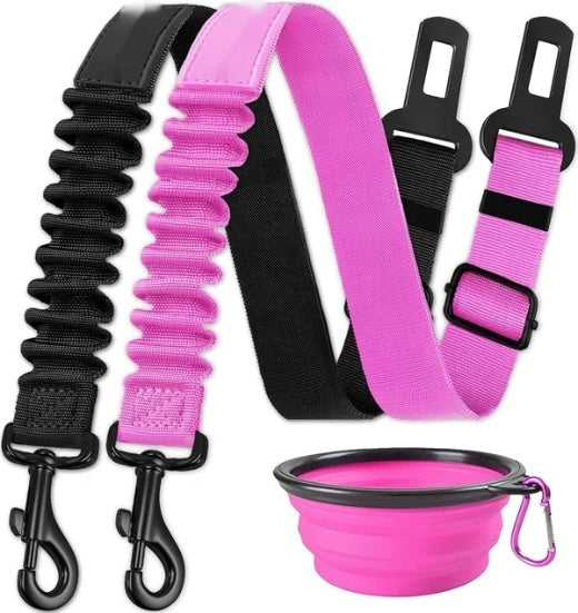 HKM-7454653 Retractable Dog Rope Leash for Two Dogs - Durable Nylon, Multiple Colors