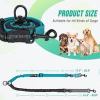 HKM-7454653 Retractable Dog Rope Leash for Two Dogs - Durable Nylon, Multiple Colors