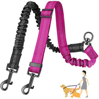HKM-7454653 Retractable Dog Rope Leash for Two Dogs - Durable Nylon, Multiple Colors