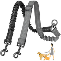 HKM-7454653 Retractable Dog Rope Leash for Two Dogs - Durable Nylon, Multiple Colors