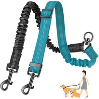 HKM-7454653 Retractable Dog Rope Leash for Two Dogs - Durable Nylon, Multiple Colors