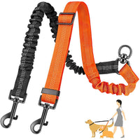HKM-7454653 Retractable Dog Rope Leash for Two Dogs - Durable Nylon, Multiple Colors