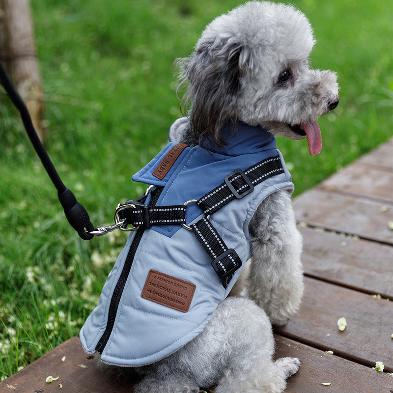 HKM-7455421 Cozy Thickened Winter Vest for Pets in Various Colors and Sizes