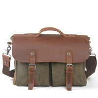 HKM-745619 Leather Laptop Briefcase Tote Bag for Men - Versatile and Stylish Office Bag