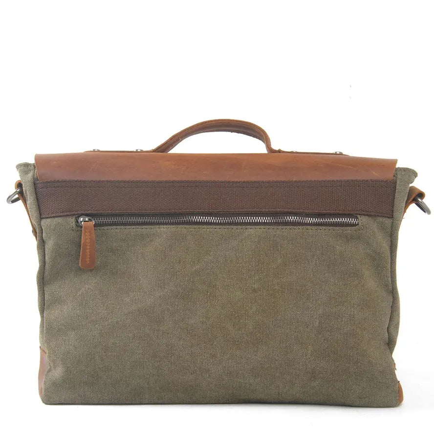 HKM-745619 Leather Laptop Briefcase Tote Bag for Men - Versatile and Stylish Office Bag