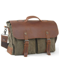 HKM-745619 Leather Laptop Briefcase Tote Bag for Men - Versatile and Stylish Office Bag