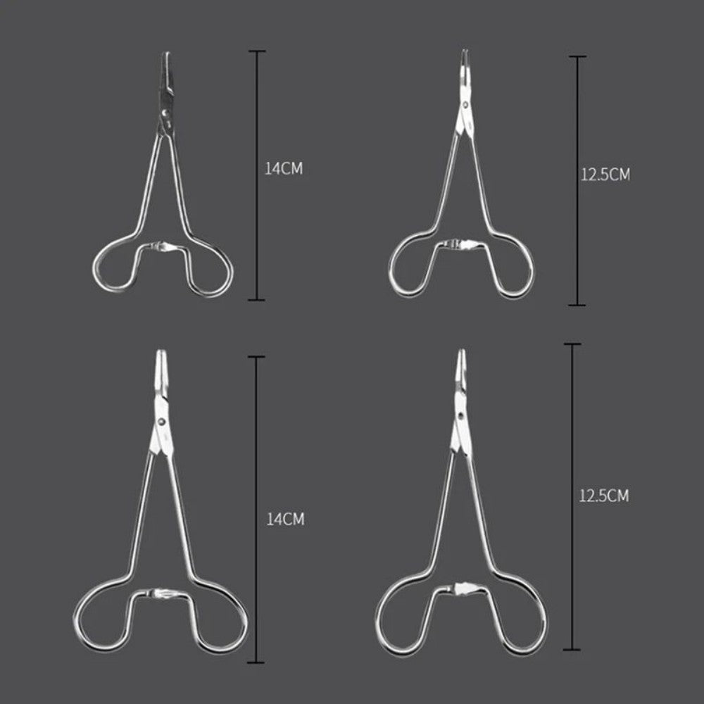HKM-7456445 Stainless Steel Ear Hair Tweezers for Pet Hair Removal and Ear Cleaning