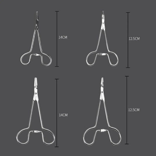HKM-7456445 Stainless Steel Ear Hair Tweezers for Pet Hair Removal and Ear Cleaning