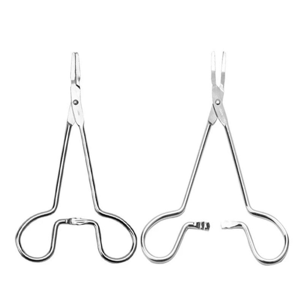 HKM-7456445 Stainless Steel Ear Hair Tweezers for Pet Hair Removal and Ear Cleaning
