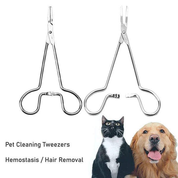 HKM-7456445 Stainless Steel Ear Hair Tweezers for Pet Hair Removal and Ear Cleaning