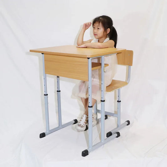 HKM-745683 Wooden Classroom Student Desk and Chair Set for Middle School