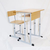 HKM-745683 Wooden Classroom Student Desk and Chair Set for Middle School