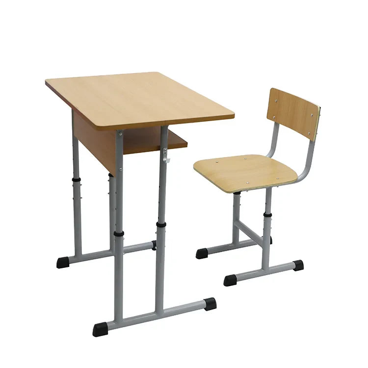 HKM-745683 Wooden Classroom Student Desk and Chair Set for Middle School