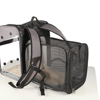 HKM-7457085 Portable Expandable Cat Carrier - Oxford Cloth, Breathable Space Bag for Pets Up to 20kg