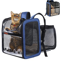 HKM-7457085 Portable Expandable Cat Carrier - Oxford Cloth, Breathable Space Bag for Pets Up to 20kg