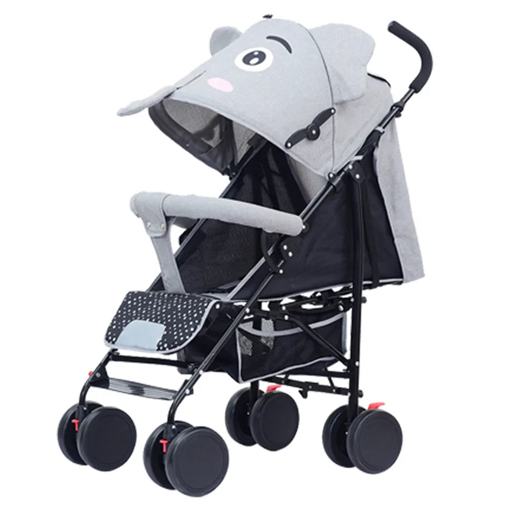 HKM-745747 Lightweight Foldable Stroller for Infants - Portable Safety Baby Buggy for Travel