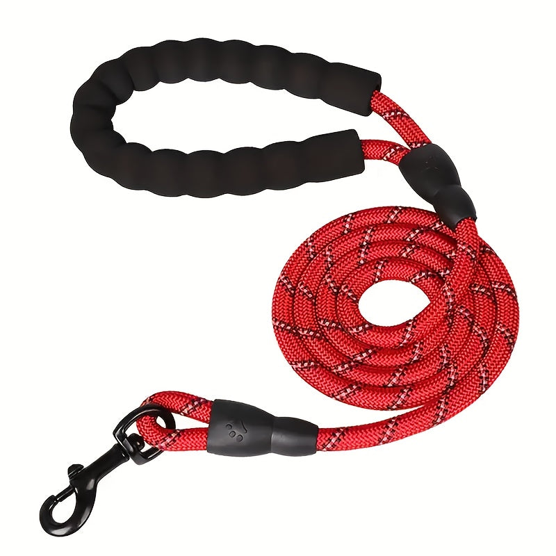 HKM-7458109 Dogs Leash with Padded Handle and Reflective Stitching for Comfortable Jogging and Training
