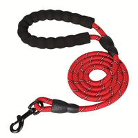HKM-7458109 Dogs Leash with Padded Handle and Reflective Stitching for Comfortable Jogging and Training