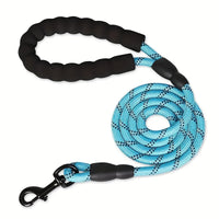 HKM-7458109 Dogs Leash with Padded Handle and Reflective Stitching for Comfortable Jogging and Training