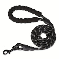 HKM-7458109 Dogs Leash with Padded Handle and Reflective Stitching for Comfortable Jogging and Training