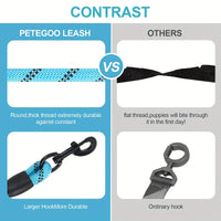 HKM-7458109 Dogs Leash with Padded Handle and Reflective Stitching for Comfortable Jogging and Training