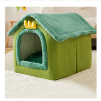 HKM-7458877 Cartoon Style Fully Enclosed Cat Litter Nest in Cute Chick Design - Available in Yellow, Green, Gray
