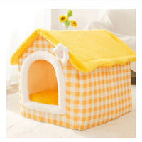 HKM-7458877 Cartoon Style Fully Enclosed Cat Litter Nest in Cute Chick Design - Available in Yellow, Green, Gray