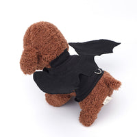 HKM-7460285 Cool Black Bat Wings Costume for Pets with Traction Rope