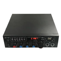 HKM-746067 Bluetooth Power Amplifier for 12V Car and Home Audio Systems with Digital Stereo Receivers and MIC Support