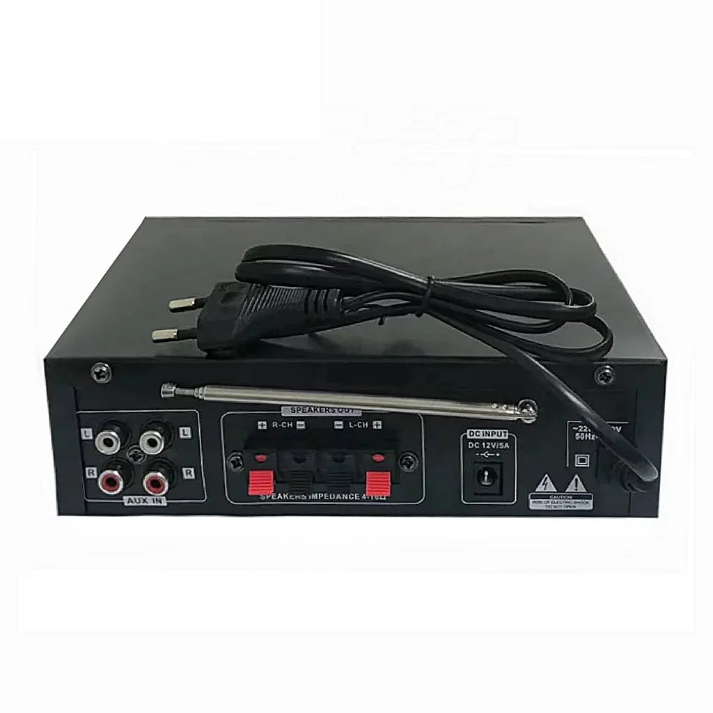 HKM-746067 Bluetooth Power Amplifier for 12V Car and Home Audio Systems with Digital Stereo Receivers and MIC Support