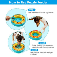 HKM-7460797 Interactive Dog Puzzle Feeder with Slow Feed Function for IQ Training and Mental Enrichment