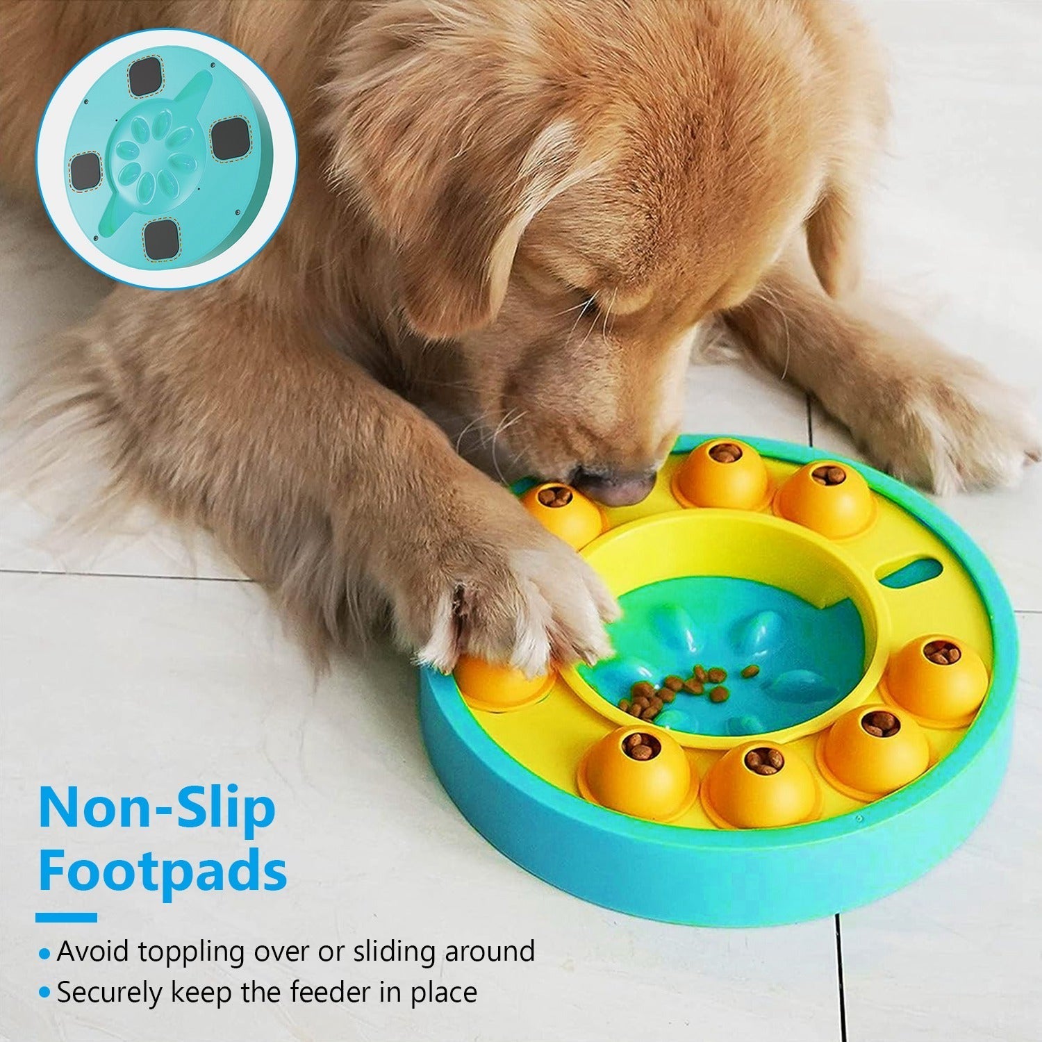 HKM-7460797 Interactive Dog Puzzle Feeder with Slow Feed Function for IQ Training and Mental Enrichment