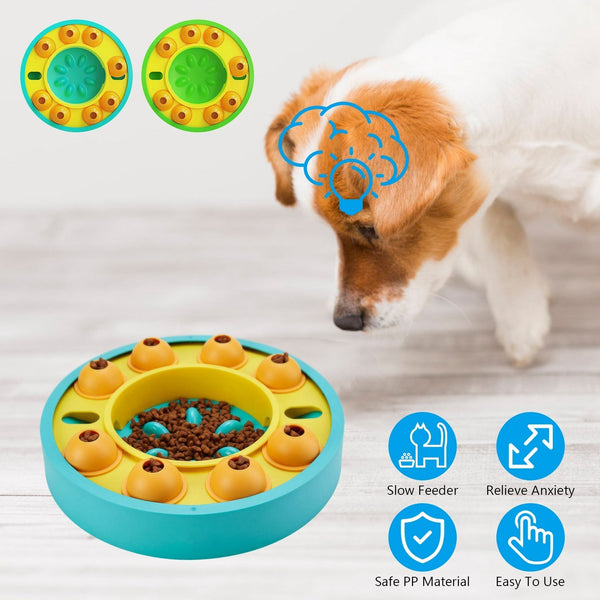 HKM-7460797 Interactive Dog Puzzle Feeder with Slow Feed Function for IQ Training and Mental Enrichment