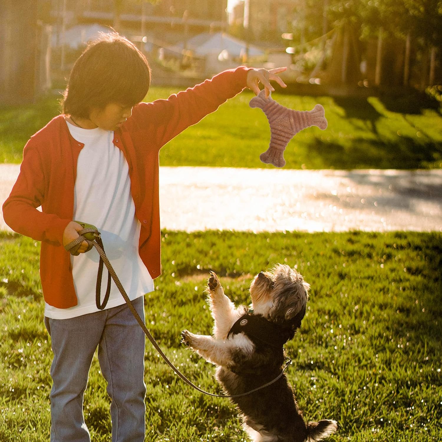 HKM-7462077 Durable Teething Stick for Puppies and Dogs - Interactive Chew Toy for Dental Care and Play