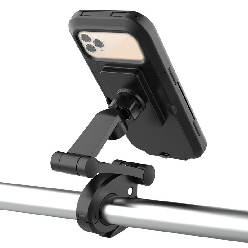 HKM-746259 Waterproof Bicycle and Motorcycle Mobile Phone Holder for 4-6.7 inch Devices