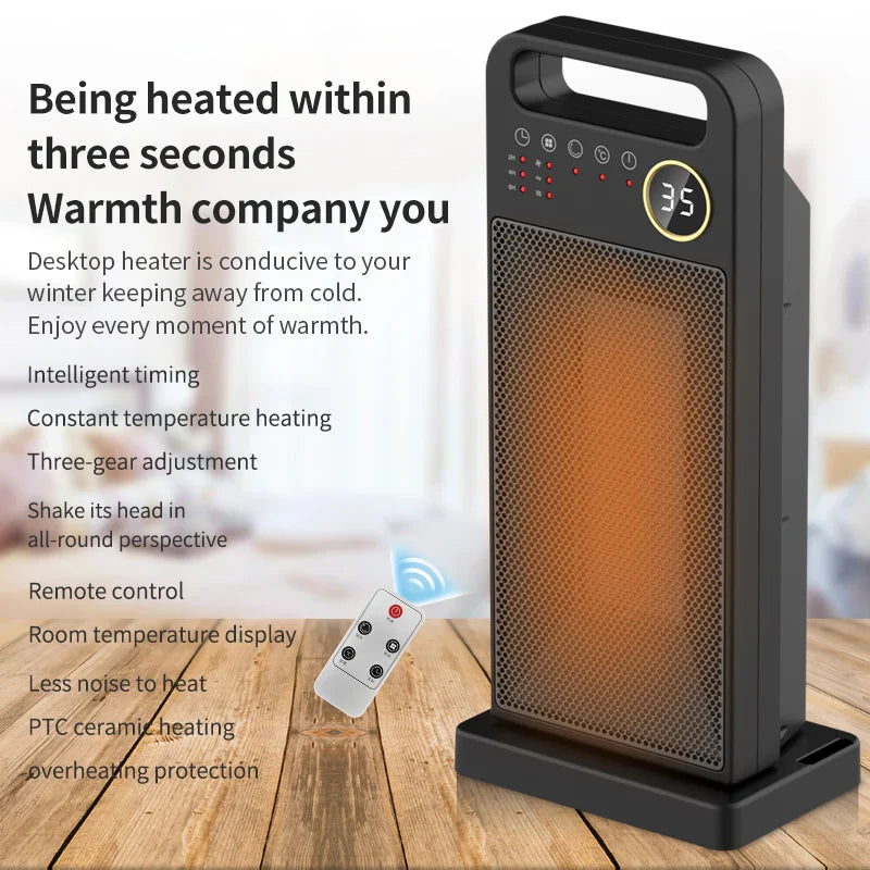 HKM-746323 Oil-Filled Electric Radiator Heater with Smart Thermostat and 1-Year Warranty