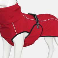 HKM-7465149 Waterproof Double-Layer Insulated Pet Clothing in Gray and Red, Sizes XS to XL