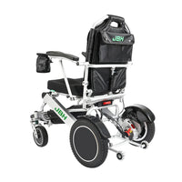 HKM-746579 Lightweight Portable Folding Electric Wheelchair Model D26 - Aluminum Alloy Frame, 20km Range, 120kg Load Capacity