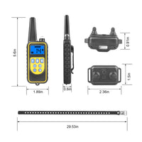 HKM-7466045 Rechargeable Dog Training Collar with Remote - IP67 Waterproof, 2625ft Range, 4 Modes, Adjustable Levels