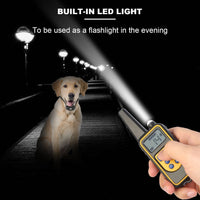 HKM-7466045 Rechargeable Dog Training Collar with Remote - IP67 Waterproof, 2625ft Range, 4 Modes, Adjustable Levels