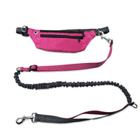 HKM-7466173 Hands-Free Dog Leash with Elastic Design and Adjustable Waistbelt