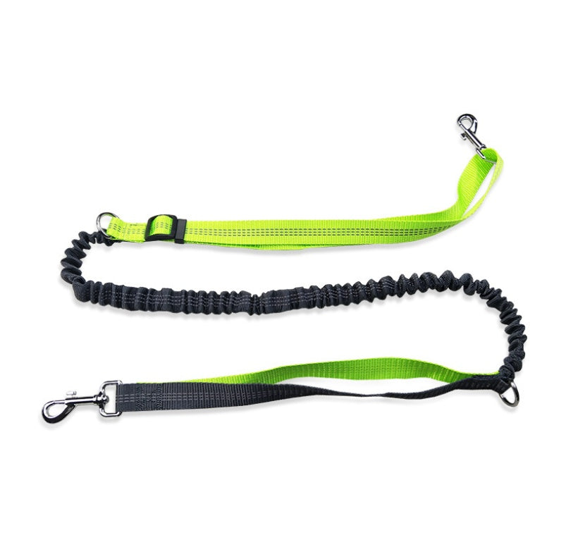 HKM-7466173 Hands-Free Dog Leash with Elastic Design and Adjustable Waistbelt