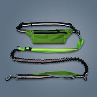 HKM-7466173 Hands-Free Dog Leash with Elastic Design and Adjustable Waistbelt