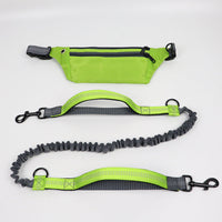 HKM-7466173 Hands-Free Dog Leash with Elastic Design and Adjustable Waistbelt
