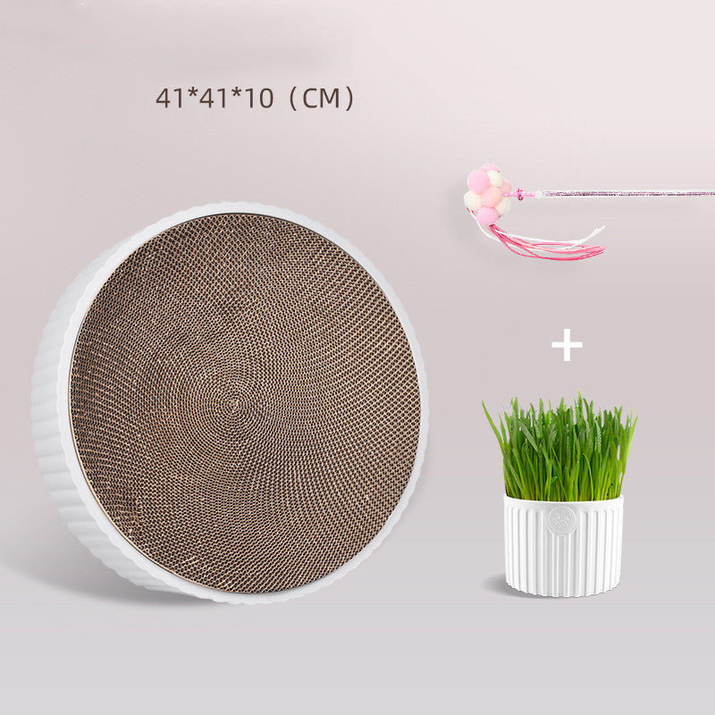 HKM-7466557 Time and Space Compass Cat Scratch Board - Durable PP Resin with Replaceable Inner Core, Multi-Purpose Design