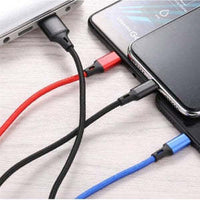 HKM-746771 3-in-1 Fast Charging Data Cable - USB, Lightning, Micro USB & TYPE-C, 1.2m Length