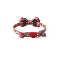 HKM-7468605 Colorful Fruit Series Pet Collar with Bell - Watermelon, Grape, Peach, Lemon & Avocado Options