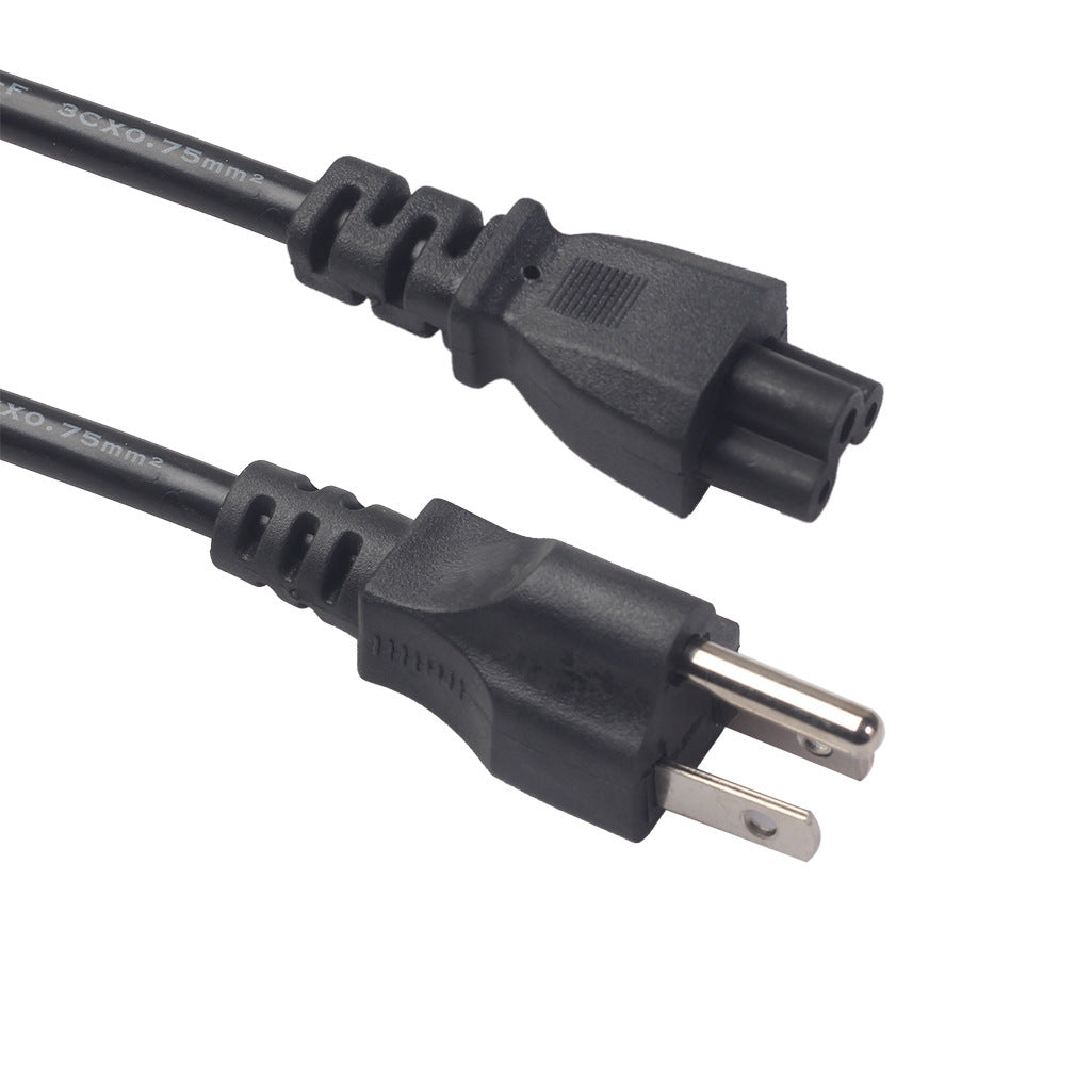 HKM-746899 Power Cable 1.2m, 1.5m, 1.8m, 3-Prong IEC C5, Black, 10A Max, Copper Connection Line